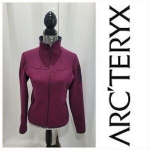 Arc’teryx Covert Full Zip Jacket/Sweater Burgundy Size Small
